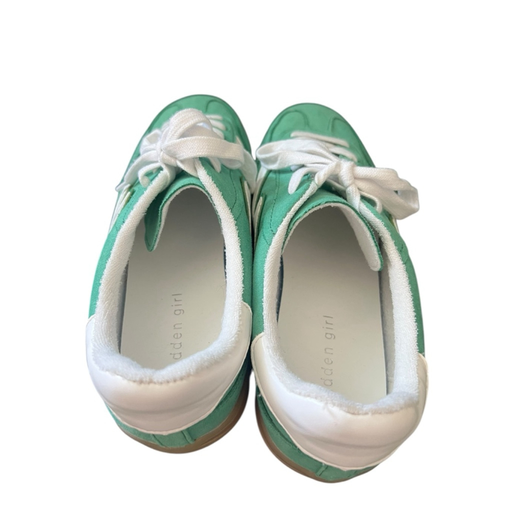 Women's Madden Girl Green & White Sneakers Size 10 - Picture 4 of 8